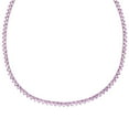 thumbnail image 1 of Round Cut Lab Created Tennis Necklace in Sterling Silver, 1 of 5