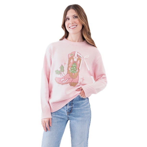 【新品】grateful hide and seek pink M stina Mighty Fine Women's Icon Sweater - Samsclub.com