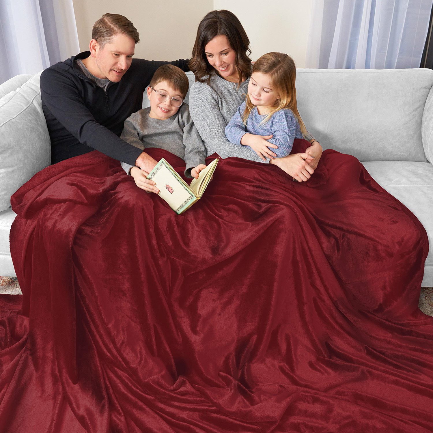 Oversized Cozy Night Cloud Throw Blanket, 110