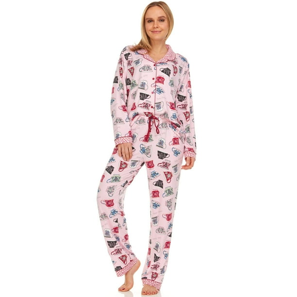 Flora Nikrooz Ladies Notch Collar PJ Set - Samsclub.com