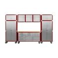 thumbnail image 1 of Seville Classics UltraHD 8-Piece Steel Garage Cabinet Storage Set with Rolling Workbench, 12' Wide, 1 of 22