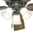thumbnail image 5 of Hunter 52 inch Swanson Matte Black Ceiling Fan with LED Light Kit and Pull Chain, 5 of 9