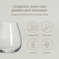 thumbnail image 2 of Over&Back 16oz Stemless White Wine Glasses, Set of 4, 2 of 9
