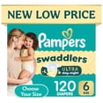 thumbnail image 1 of Pampers Swaddlers Ultra Diapers, Sizes Newborn-8, 1 of 14