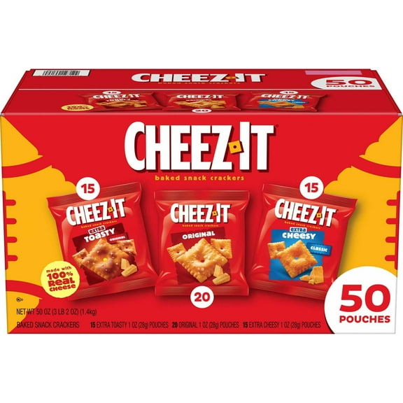 Cheez-It Game Time Mix Variety Pack, 1 oz., 50 pk.