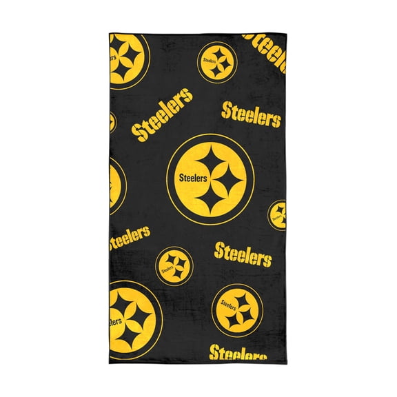 Logo Brands Pittsburgh Steelers 38"x72" Beach Towel
