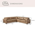 thumbnail image 3 of Member's Mark Harrison Leather Sectional, 3 of 9