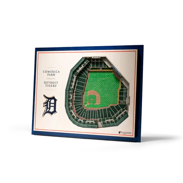 YouTheFan MLB 5-Layer Stadium View 3D Wall Art, Assorted Teams