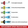 thumbnail image 4 of Replacement Spray Nozzles 80146 Rated up to 4500 PSI; Orifice size 4.0, 4 of 5