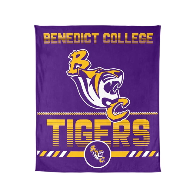 Logo Brands Benedict College Tigers 60"x70" Super Plush Blanket