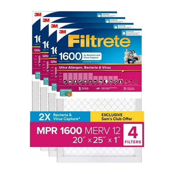 Filtrete Allergen Bacteria and Virus (4 pack)