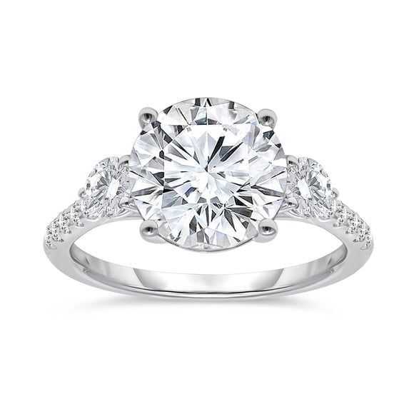 3.50 CT.T.W. Lab Created Round Cut Diamond in 14K White Gold