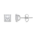 thumbnail image 1 of Lab Created Fancy Cut Diamond Stud Earrings in 14K Gold, 1 of 6