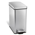 thumbnail image 1 of simplehuman 2.7-Gal Profile Step Can, Brushed Stainless Steel, 1 of 4