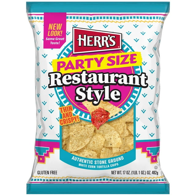 Herr's Restaurant Style Tortilla Chips, 17 oz.