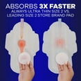 thumbnail image 6 of Always Ultra Thin Extra Heavy Overnight Pads with Wings, Size 5, 72 ct., 6 of 9