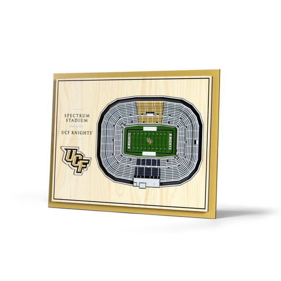 YouTheFan Central Florida Knights 17"x13" 3D 5 Layer Stadium View Wall Art