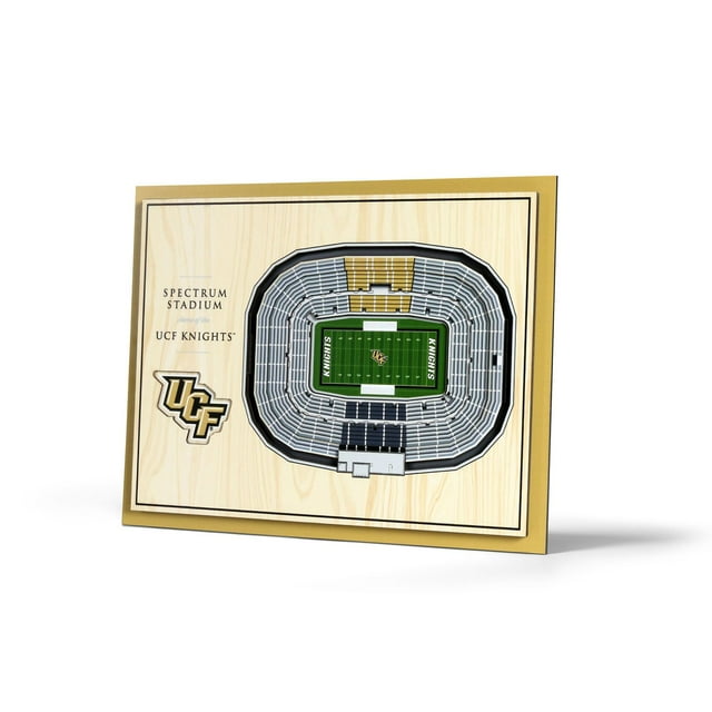 YouTheFan Central Florida Knights 17"x13" 3D 5 Layer Stadium View Wall Art