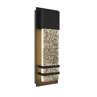 Cedar Hill 470 Lumen 14-in H Black Hardwired Integrated LED Outdoor Wall Light