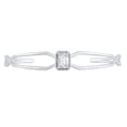 thumbnail image 1 of 1.46 CT. Emerald Cut Lab Created Diamond Bracelet in 14K Gold, 1 of 6
