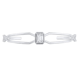1.46 CT. Emerald Cut Lab Created Diamond Bracelet in 14K Gold