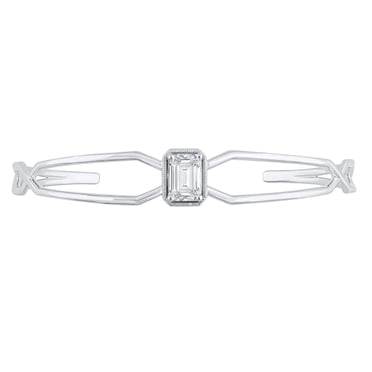 1.46 CT. Emerald Cut Lab Created Diamond Bracelet in 14K Gold