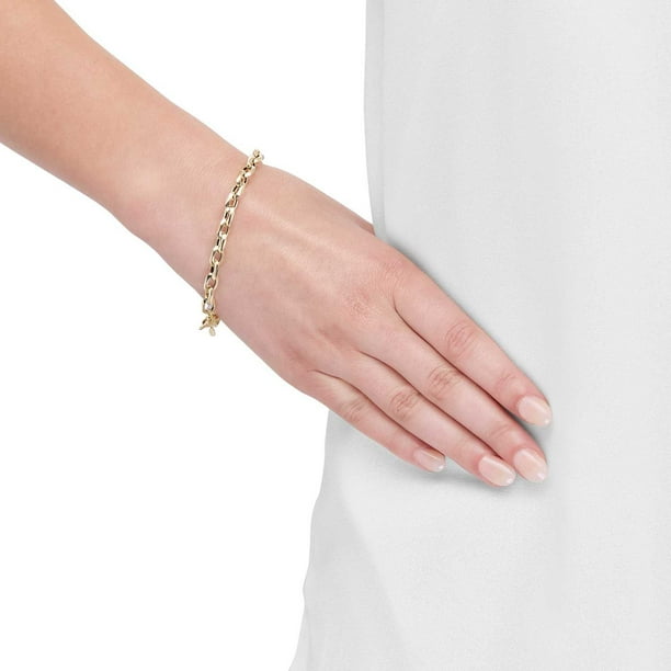 Oval Link Rolo Chain Bracelet in 14K Gold - Samsclub.com