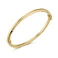 thumbnail image 1 of Knife Edge Bangle Bracelet in 14K Gold, 1 of 5