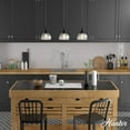 thumbnail image 3 of Hunter Cypress Grove Glass 3 Light Pendant Light Fixture, Round Cluster and Linear Cluster, 3 of 9