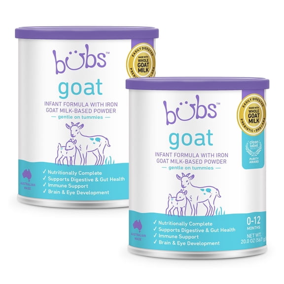 Bubs Goat Milk Infant Formula Powder With Iron, 20 oz., 2 pk.