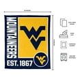 thumbnail image 3 of Logo Brands West Virginia Mountaineers 60"x70" Super Plush Blanket, 3 of 6