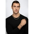 thumbnail image 3 of Miami Cuban Pave Chain Necklace in 14K Two-Tone Gold, 3 of 5