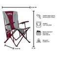 thumbnail image 3 of Logo Brands Mississippi State Bulldogs Hard Arm Chair, 3 of 6