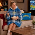 thumbnail image 5 of Pegasus Sports Los Angeles Chargers Wearable Sherpa Throw, 5 of 7
