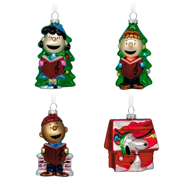 Hallmark Licensed Peanuts Glass Ornaments, Set of 4 - Samsclub.com