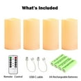 thumbnail image 7 of Deck Impressions Rechargeable Indoor/Outdoor Candles, 4-Pack, 7 of 8
