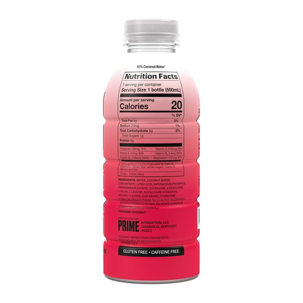 Prime Hydration Drink Cherry Freeze 16.9 fl. oz., 15 pk