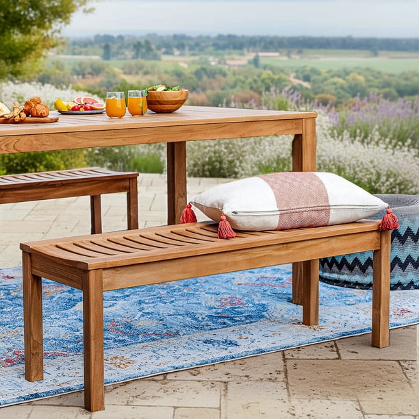Cambridge Casual Sonoma Teak Outdoor Dining Patio Set, 3pc