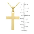 thumbnail image 3 of Cross Pendant Necklace in 14K Gold, 3 of 4