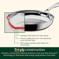 thumbnail image 3 of Cuisinart 2-Piece Premium Tri-Ply 10” & 12” Skillet Set, 3 of 11
