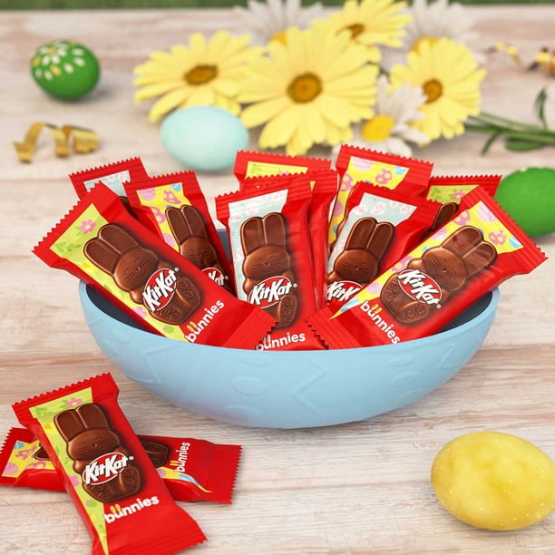 KitKat KIT KAT Easter Milk Chocolate Wafer Bunnies Candy, 65 pcs