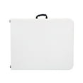 thumbnail image 5 of Cosco Deluxe 6' x 30" Fold-in-Half Blow Molded Folding Table, White Speckle, 5 of 9