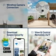 thumbnail image 12 of Swann Premium 4K UHD Wired 2600 Lumen Outdoor WiFi Motion Activated Floodlight Camera, Free Storage, 12 of 12