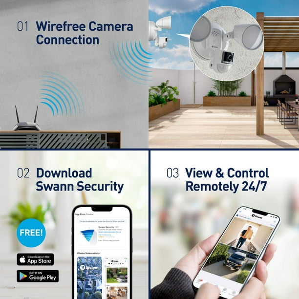 Swann Premium 4K UHD Wired 2600 Lumen Outdoor WiFi Motion