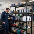 thumbnail image 8 of Astromach 4-Shelf Heavy Duty Industrial Storage Rack, Black, 8 of 11