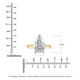 thumbnail image 4 of Lab Created Pear Cut Solitaire Diamond Ring In 18K Gold, 4 of 7