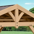 thumbnail image 3 of Yardistry 10' x 10' Meridian All Cedar Gazebo with Aluminum Roof, 3 of 8