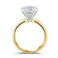 thumbnail image 3 of Lab Created Round Cut Solitaire Diamond Ring in 18K Gold, 3 of 7