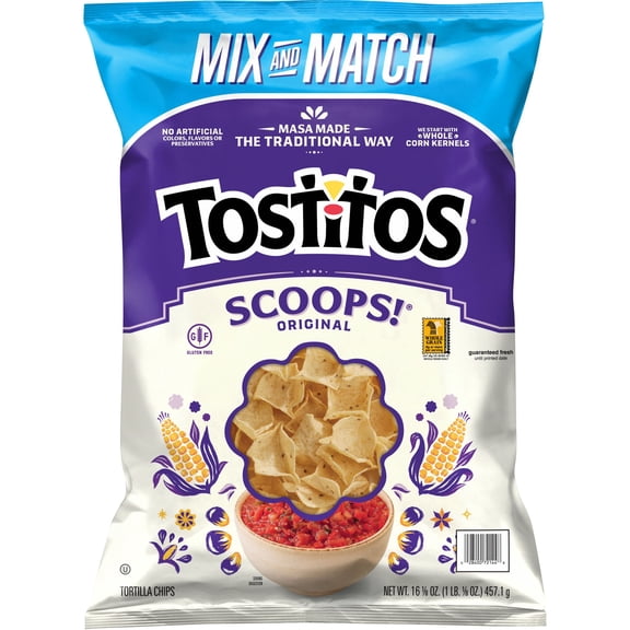 Tostitos Scoops! Original Tortilla Chips, 16.125 oz.