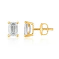 thumbnail image 3 of Lab Created 2.00 CT. T.W. Fancy Cut Diamond Stud Earrings in 18K Gold, 3 of 5